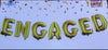7 Letter Engaged – Golden Alphabet Foil Balloons