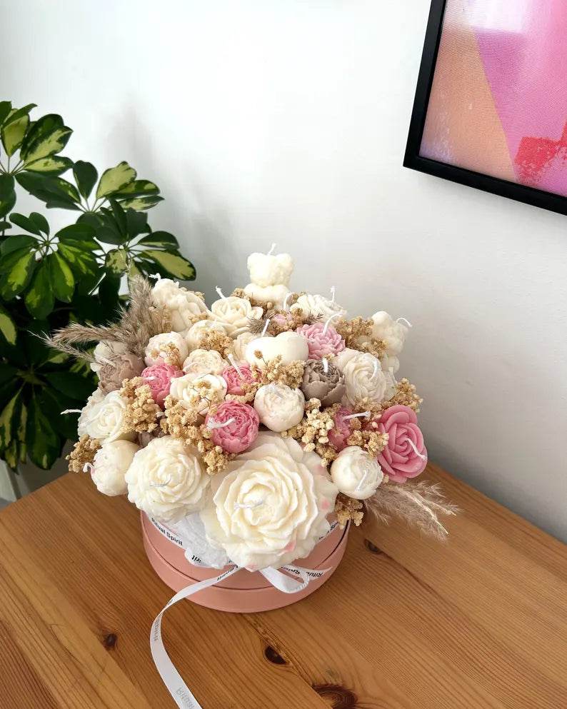 Scented Candle bouquet-Perfect for gift - RiwayatbyRida