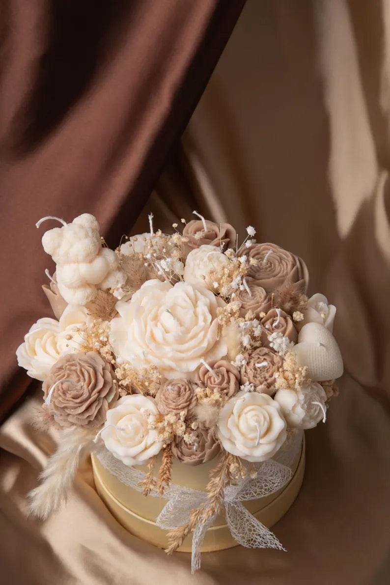 Scented Candle bouquet-Perfect for gift - RiwayatbyRida